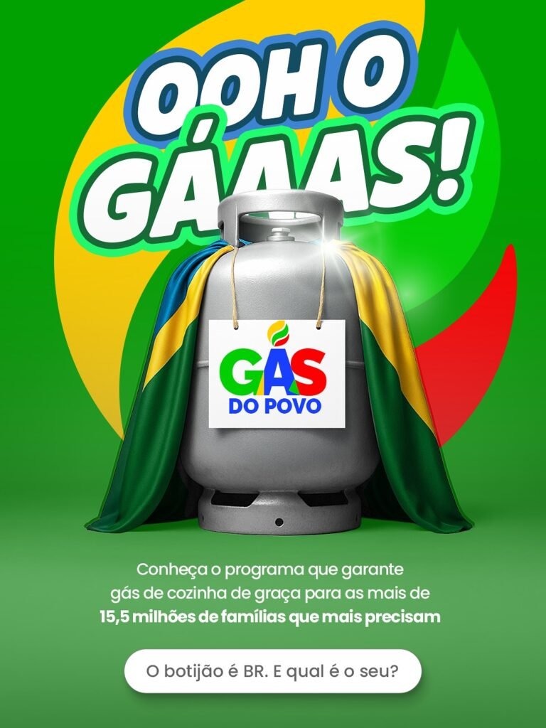 Governo começa a liberar vale-recarga de gás para milhões de famílias nesta segunda-feira