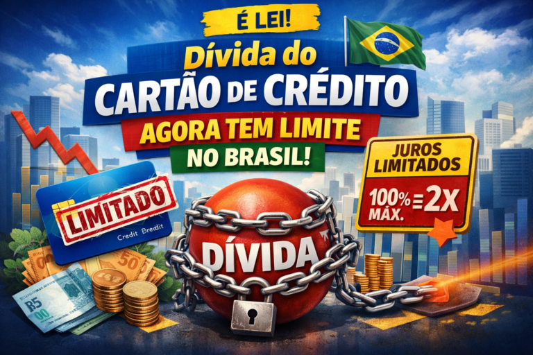 Você sabia? Dívida do cartão de crédito agora tem limite no Brasil!