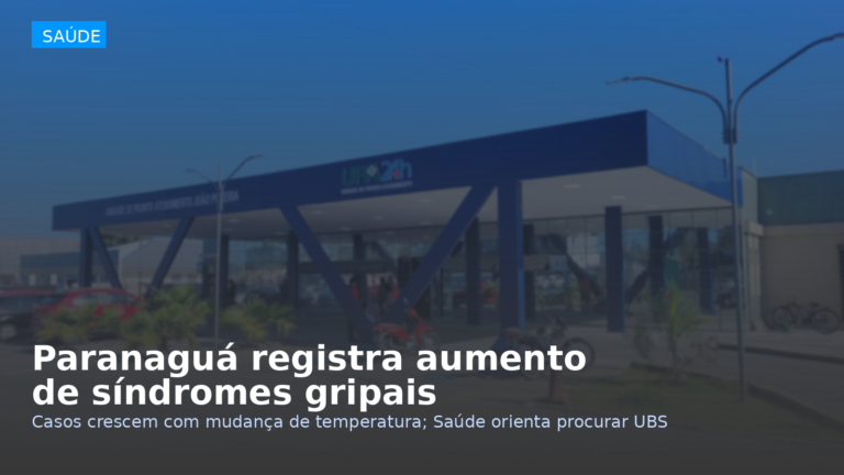 Paranaguá registra aumento de síndromes gripais e orienta população sobre atendimento e prevenção
