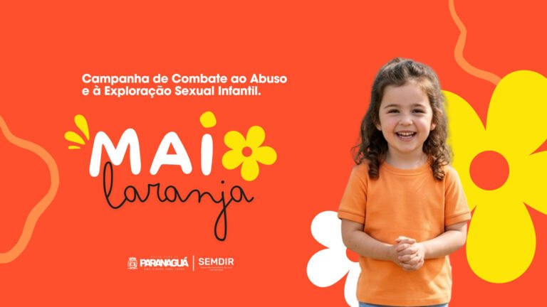 MAIO LARANJA MOBILIZA PARANAGUÁ NO COMBATE AO ABUSO E À EXPLORAÇÃO SEXUAL INFANTIL