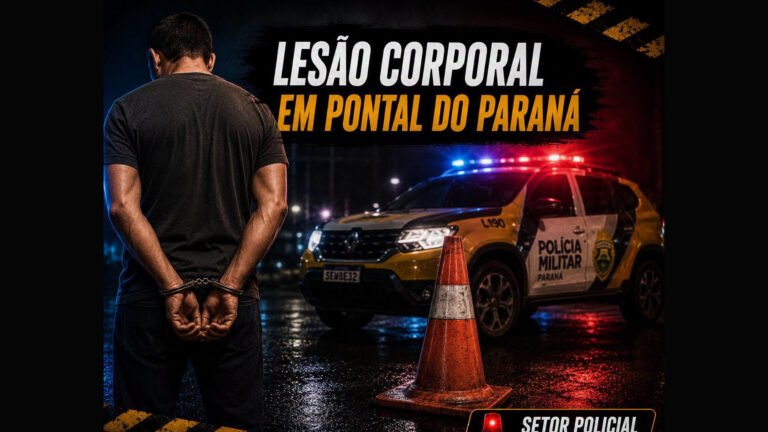 HOMEM É DETIDO APÓS AGREDIR PESSOA COM DEFICIÊNCIA EM PONTAL DO PARANÁ