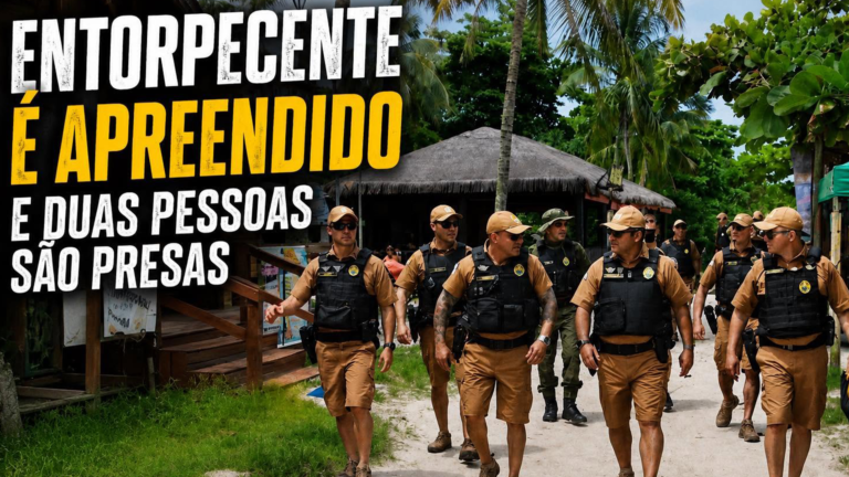 Duas pessoas são presas na Ilha do Mel com entorpecentes