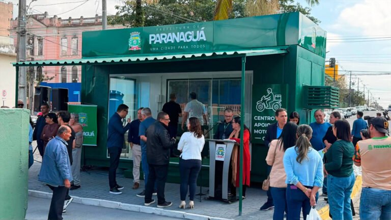 PONTO DE ATENDIMENTO AOS MOTOBOYS É INAUGURADO EM PARANAGUÁ E RECEBE O NOME DE MATHEUS PUTRICK DE LIMA